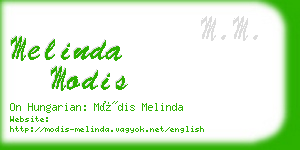 melinda modis business card